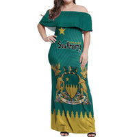 Personalised Canada Greater Sudbury Off Shoulder Maxi Dress The Nickel Capital Aedificemus