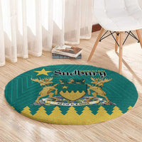 Canada Greater Sudbury Round Carpet The Nickel Capital Aedificemus