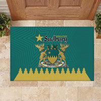 Canada Greater Sudbury Rubber Doormat The Nickel Capital Aedificemus