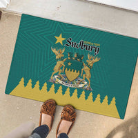 Canada Greater Sudbury Rubber Doormat The Nickel Capital Aedificemus