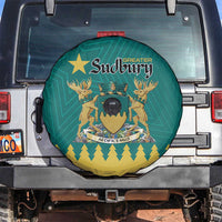 Canada Greater Sudbury Spare Tire Cover The Nickel Capital Aedificemus