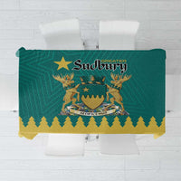 Canada Greater Sudbury Tablecloth The Nickel Capital Aedificemus