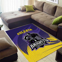 Kolkata 2025 Cricket Knight Riders Area Rug Korbo Lorbo Jeetbo
