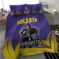 Kolkata 2025 Cricket Knight Riders Bedding Set Korbo Lorbo Jeetbo
