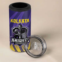 Custom Kolkata 2025 Cricket Knight Riders 4 in 1 Can Cooler Tumbler Korbo Lorbo Jeetbo