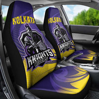 Kolkata 2025 Cricket Knight Riders Car Seat Cover Korbo Lorbo Jeetbo