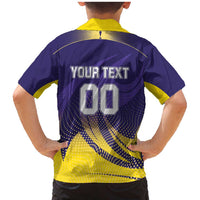 Custom Kolkata 2025 Cricket Knight Riders Family Matching Mermaid Dress and Hawaiian Shirt Korbo Lorbo Jeetbo