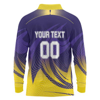 Custom Kolkata 2025 Cricket Knight Riders Long Sleeve Polo Shirt Korbo Lorbo Jeetbo