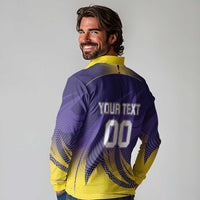 Custom Kolkata 2025 Cricket Knight Riders Long Sleeve Polo Shirt Korbo Lorbo Jeetbo