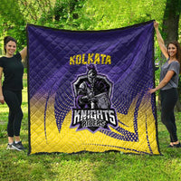 Kolkata 2025 Cricket Knight Riders Quilt Korbo Lorbo Jeetbo