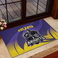 Kolkata 2025 Cricket Knight Riders Rubber Doormat Korbo Lorbo Jeetbo