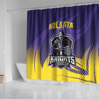 Kolkata 2025 Cricket Knight Riders Shower Curtain Korbo Lorbo Jeetbo
