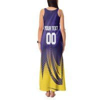 Custom Kolkata 2025 Cricket Knight Riders Tank Maxi Dress Korbo Lorbo Jeetbo