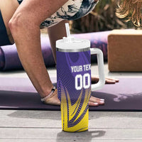 Custom Kolkata 2025 Cricket Knight Riders Tumbler With Handle Korbo Lorbo Jeetbo