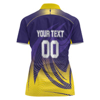 Custom Kolkata 2025 Cricket Knight Riders Women Polo Shirt Korbo Lorbo Jeetbo