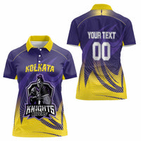 Custom Kolkata 2025 Cricket Knight Riders Women Polo Shirt Korbo Lorbo Jeetbo