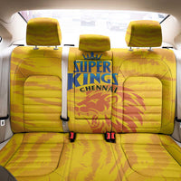Chennai 2025 Cricket Super Kings Back Car Seat Cover Yellow Army Lions Champion