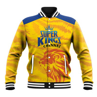 Custom Chennai 2025 Cricket Super Kings Baseball Jacket Yellow Army Lions Champion