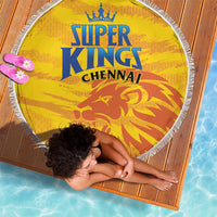 Chennai 2025 Cricket Super Kings Beach Blanket Yellow Army Lions Champion