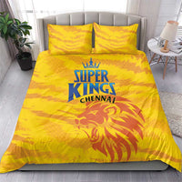 Chennai 2025 Cricket Super Kings Bedding Set Yellow Army Lions Champion