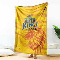 Chennai 2025 Cricket Super Kings Blanket Yellow Army Lions Champion