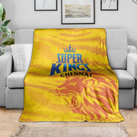 Chennai 2025 Cricket Super Kings Blanket Yellow Army Lions Champion
