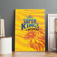 Chennai 2025 Cricket Super Kings Canvas Wall Art Yellow Army Lions Champion