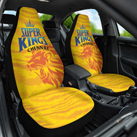 Chennai 2025 Cricket Super Kings Car Seat Cover Yellow Army Lions Champion