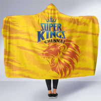 Chennai 2025 Cricket Super Kings Hooded Blanket Yellow Army Lions Champion