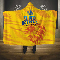 Chennai 2025 Cricket Super Kings Hooded Blanket Yellow Army Lions Champion