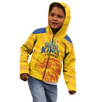 Custom Chennai 2025 Cricket Super Kings Kid Hoodie Yellow Army Lions Champion