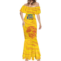 Custom Chennai 2025 Cricket Super Kings Mermaid Dress Yellow Army Lions Champion