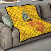 Chennai 2025 Cricket Super Kings Quilt Yellow Army Lions Champion