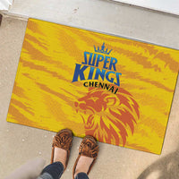 Chennai 2025 Cricket Super Kings Rubber Doormat Yellow Army Lions Champion