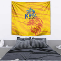 Chennai 2025 Cricket Super Kings Tapestry Yellow Army Lions Champion