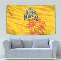 Chennai 2025 Cricket Super Kings Tapestry Yellow Army Lions Champion