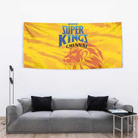 Chennai 2025 Cricket Super Kings Tapestry Yellow Army Lions Champion