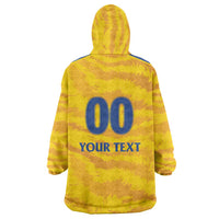 Custom Chennai 2025 Cricket Super Kings Wearable Blanket Hoodie Yellow Army Lions Champion