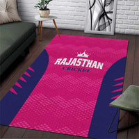 Rajasthan 2025 Cricket Royals Area Rug Pink And Halla Bol