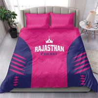 Rajasthan 2025 Cricket Royals Bedding Set Pink And Halla Bol