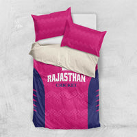 Rajasthan 2025 Cricket Royals Bedding Set Pink And Halla Bol