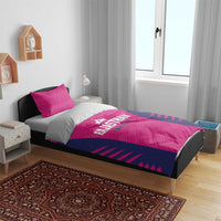Rajasthan 2025 Cricket Royals Bedding Set Pink And Halla Bol