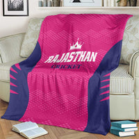 Rajasthan 2025 Cricket Royals Blanket Pink And Halla Bol