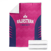 Rajasthan 2025 Cricket Royals Blanket Pink And Halla Bol