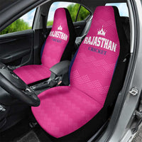 Rajasthan 2025 Cricket Royals Car Seat Cover Pink And Halla Bol