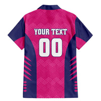 Custom Rajasthan 2025 Cricket Royals Family Matching Mermaid Dress and Hawaiian Shirt Pink And Halla Bol