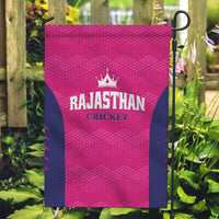Rajasthan 2025 Cricket Royals Garden Flag Pink And Halla Bol