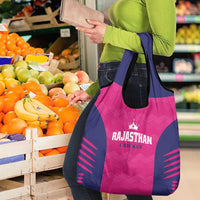 Rajasthan 2025 Cricket Royals Grocery Bag Pink And Halla Bol