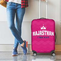 Rajasthan 2025 Cricket Royals Luggage Cover Pink And Halla Bol