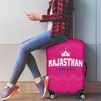 Rajasthan 2025 Cricket Royals Luggage Cover Pink And Halla Bol